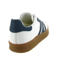 baskets et sneakers - Tendance - homme - Cuir - Bleu Marine - Back70