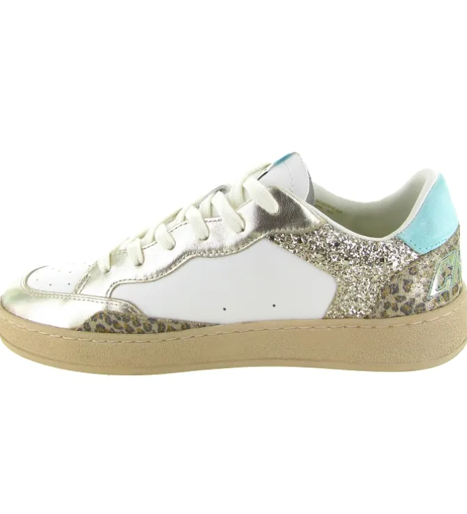 baskets et sneakers - Tendance - femme - Cuir - Or - Crime london