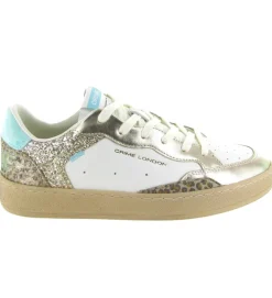 baskets et sneakers - Tendance - femme - Cuir - Or - Crime london