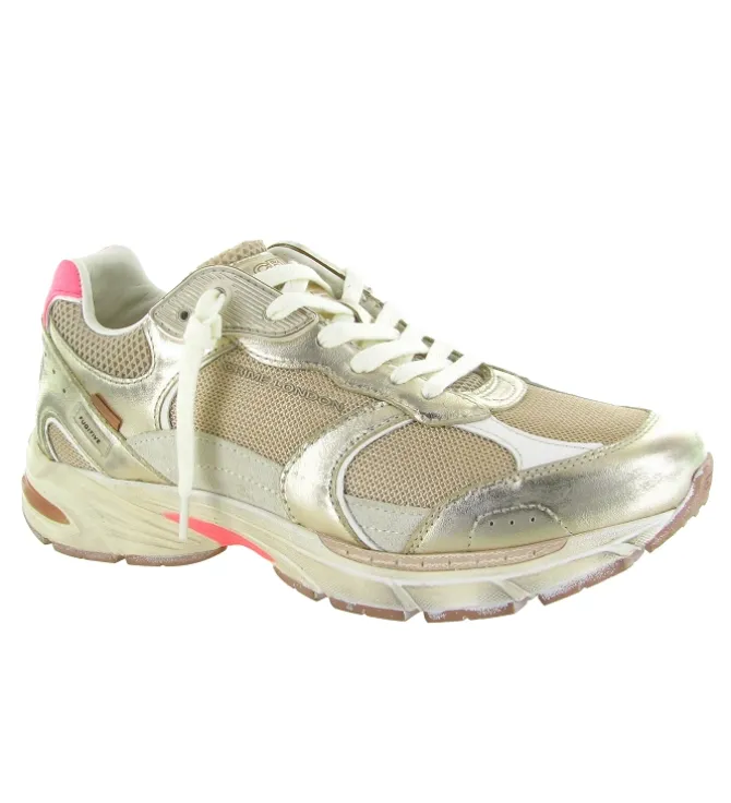 baskets et sneakers - Tendance - femme - Cuir - Or - Crime london