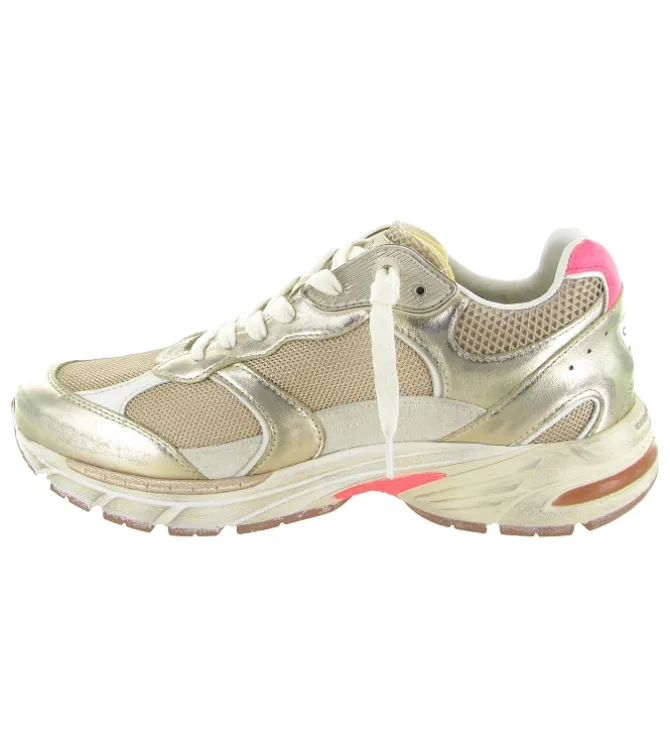 baskets et sneakers - Tendance - femme - Cuir - Or - Crime london