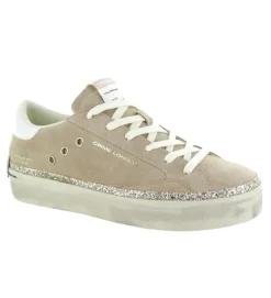baskets et sneakers - Tendance - femme - Nubuck - Beige - Crime london