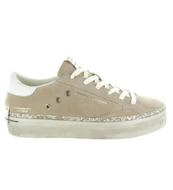 baskets et sneakers - Tendance - femme - Nubuck - Beige - Crime london