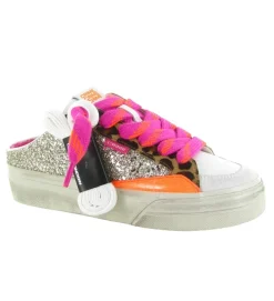 baskets et sneakers - Tendance - femme - Cuir - Multicolor - Crime london