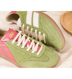 baskets et sneakers - Tendance - femme - Cuir - Vert - Caval