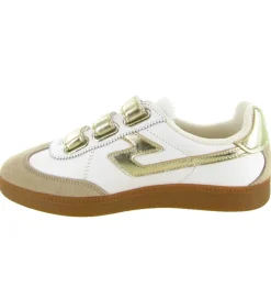 baskets et sneakers - Tendance - femme - Cuir - Beige - Schmoove