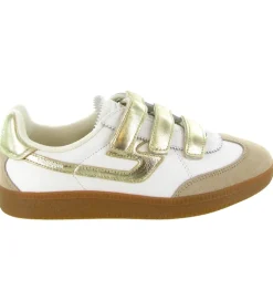 baskets et sneakers - Tendance - femme - Cuir - Beige - Schmoove