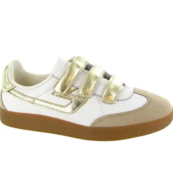 baskets et sneakers - Tendance - femme - Cuir - Beige - Schmoove