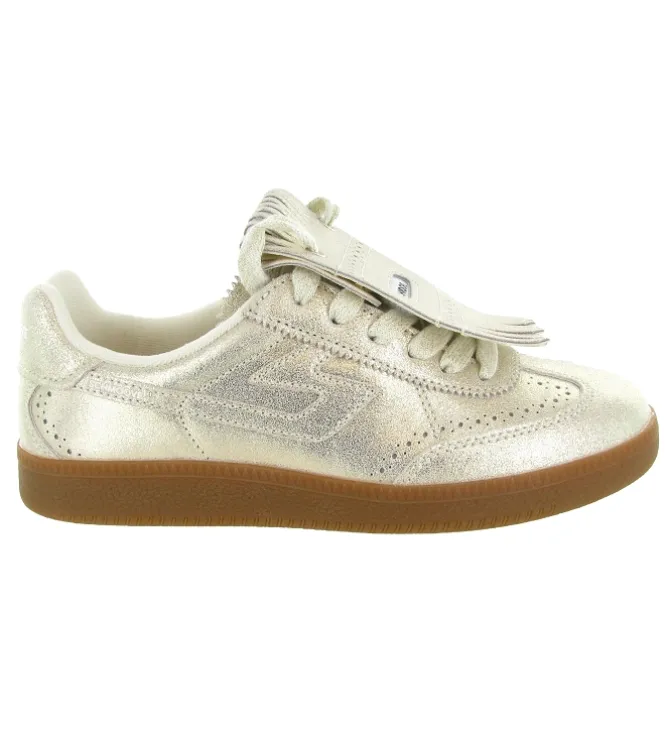 baskets et sneakers - Tendance - femme - Cuir - Or - Schmoove