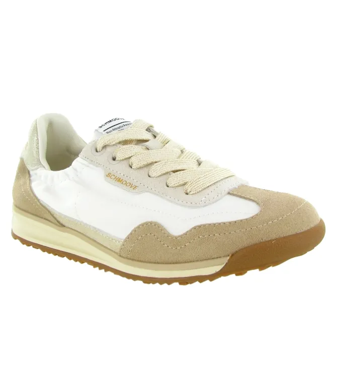 baskets et sneakers - Tendance - femme - Cuir - Blanc - Schmoove