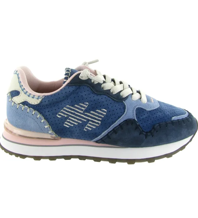 baskets et sneakers - Tendance - femme - Nubuck - Bleu - Mrp star