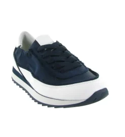 baskets et sneakers - Tendance - femme - Cuir - Bleu Marine - Softwaves