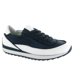 baskets et sneakers - Tendance - femme - Cuir - Bleu Marine - Softwaves