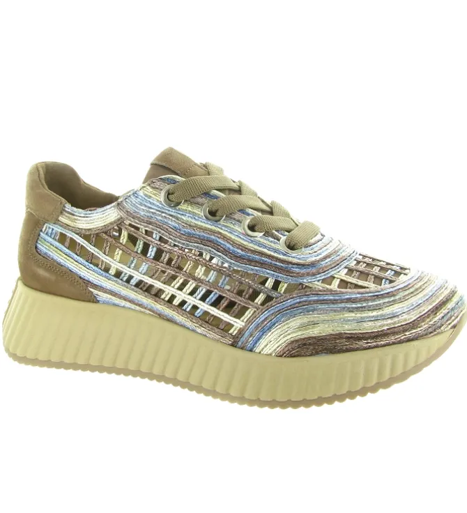 baskets et sneakers - Tendance - femme - Raphia - Bleu - Softwaves