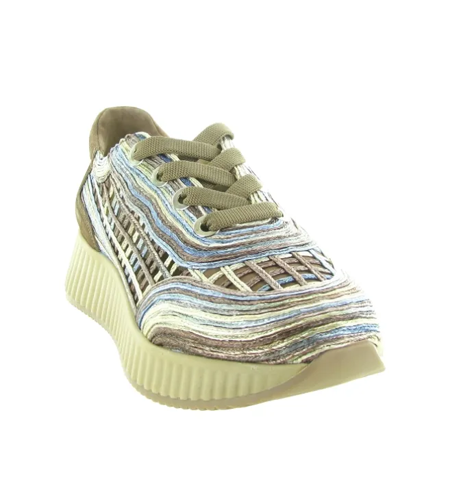 baskets et sneakers - Tendance - femme - Raphia - Bleu - Softwaves