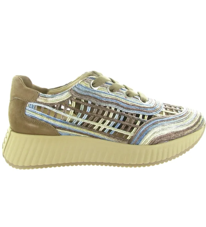 baskets et sneakers - Tendance - femme - Raphia - Bleu - Softwaves