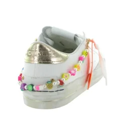 baskets et sneakers - Tendance - femme - Cuir - Blanc - Crime london