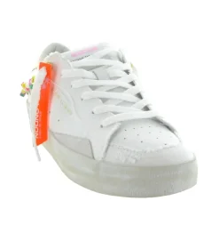 baskets et sneakers - Tendance - femme - Cuir - Blanc - Crime london