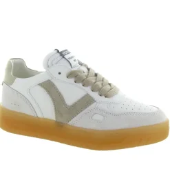 baskets et sneakers - Tendance - femme - Cuir - Beige - Victoria