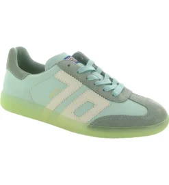 baskets et sneakers - Tendance - femme - Cuir - Vert - Back70