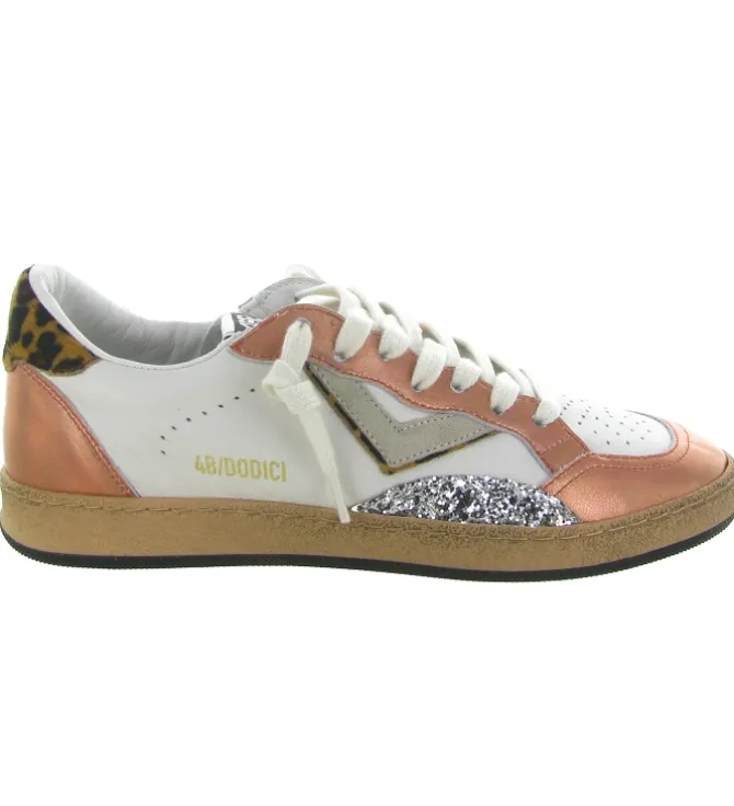 baskets et sneakers - Tendance - femme - Cuir - Orange - 4b12