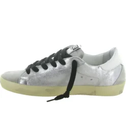 baskets et sneakers - Tendance - femme - Cuir - Argent - 4b12