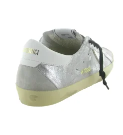 baskets et sneakers - Tendance - femme - Cuir - Argent - 4b12