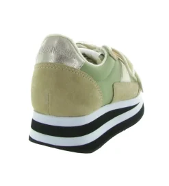 baskets et sneakers - Tendance - femme - Nubuck - Vert - No name