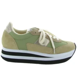 baskets et sneakers - Tendance - femme - Nubuck - Vert - No name