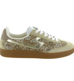 baskets et sneakers - Tendance - femme - Cuir - Beige - Schmoove