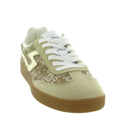 baskets et sneakers - Tendance - femme - Cuir - Beige - Schmoove