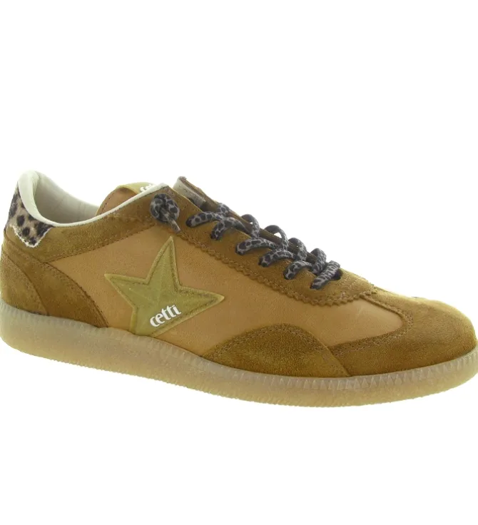 baskets et sneakers - Tendance - femme - Cuir - Marron - Cetti
