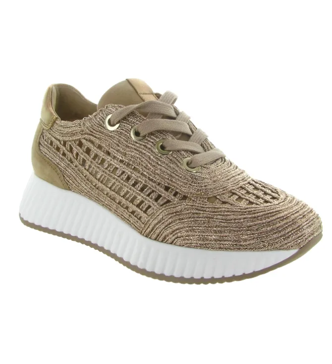 baskets et sneakers - Tendance - femme - Cuir - Or - Softwaves