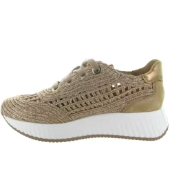 baskets et sneakers - Tendance - femme - Cuir - Or - Softwaves