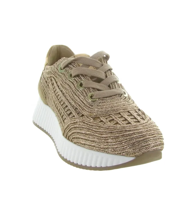 baskets et sneakers - Tendance - femme - Cuir - Or - Softwaves