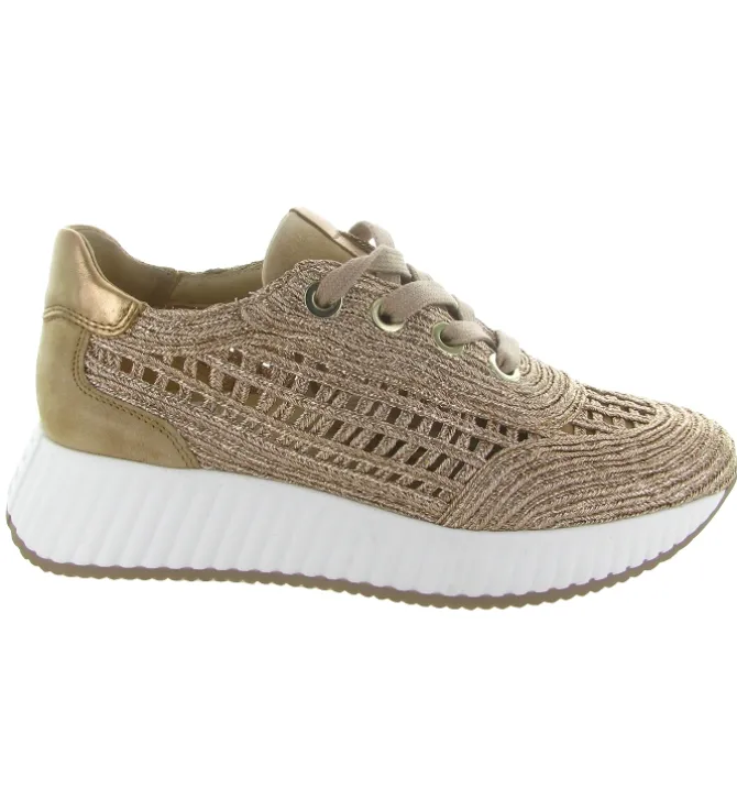 baskets et sneakers - Tendance - femme - Cuir - Or - Softwaves