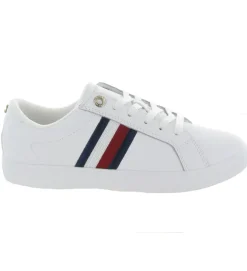 baskets et sneakers - Tendance - femme - Cuir - Blanc - Tommy hilfiger