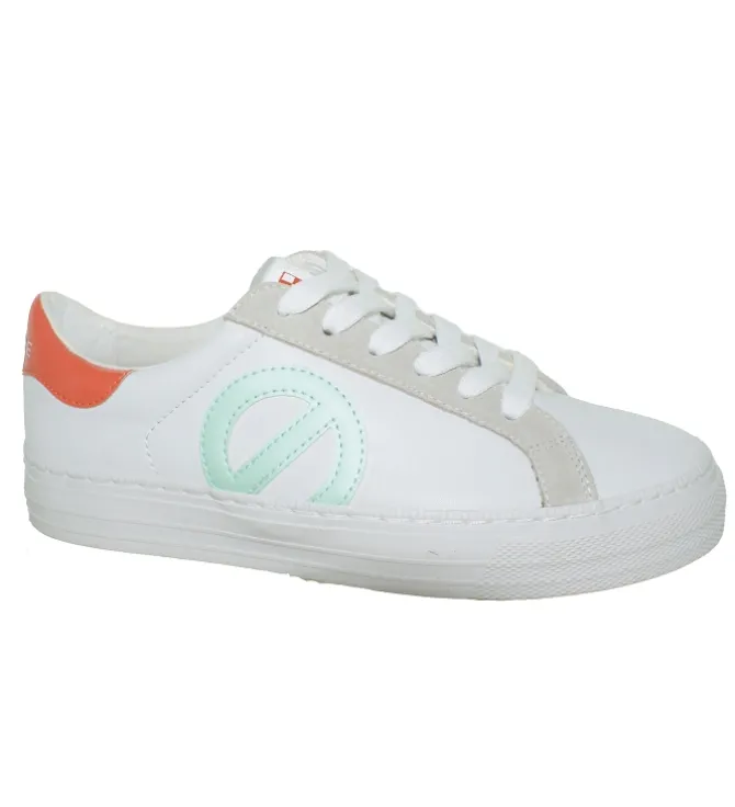 baskets et sneakers - Tendance - femme - Cuir - Blanc - No name