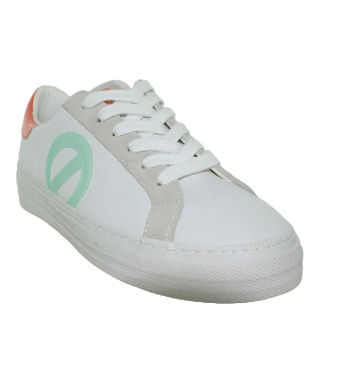 baskets et sneakers - Tendance - femme - Cuir - Blanc - No name