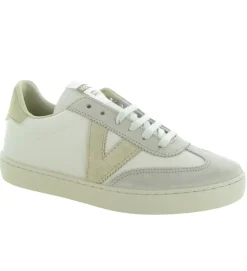 baskets et sneakers - Tendance - femme - Cuir - Beige - Victoria
