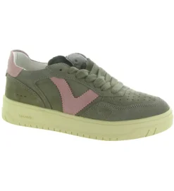baskets et sneakers - Tendance - femme - Cuir - Kaki - Victoria