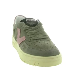 baskets et sneakers - Tendance - femme - Cuir - Kaki - Victoria