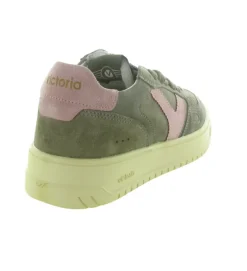 baskets et sneakers - Tendance - femme - Cuir - Kaki - Victoria