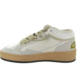 baskets et sneakers - Tendance - femme - Cuir - Blanc - 4b12