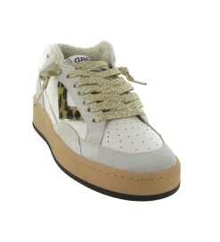 baskets et sneakers - Tendance - femme - Cuir - Blanc - 4b12