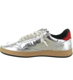baskets et sneakers - Tendance - femme - Cuir laminé - Argent - 4b12