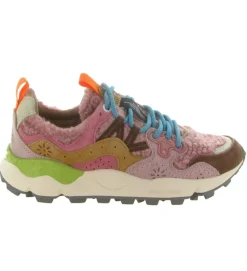 baskets et sneakers - Tendance - femme - Fourrure - Rose - Flower mountain