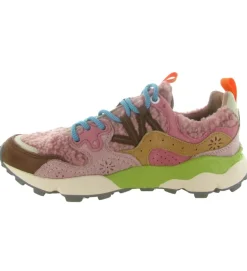 baskets et sneakers - Tendance - femme - Fourrure - Rose - Flower mountain