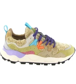 baskets et sneakers - Tendance - femme - Fourrure - Beige - Flower mountain