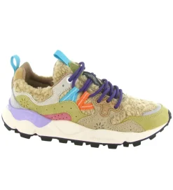 baskets et sneakers - Tendance - femme - Fourrure - Beige - Flower mountain